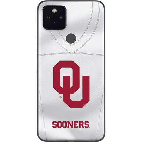 University of Oklahoma White Jersey Google Pixel 5 Skin